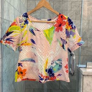 Trina Turk eyelet tee